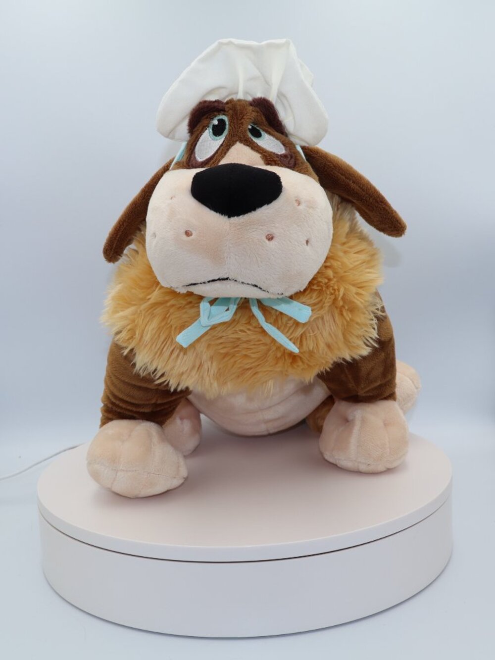 Retired Disney Store Peter Pan Nana 14" Stuffed Plush Dog w/ Bonnet